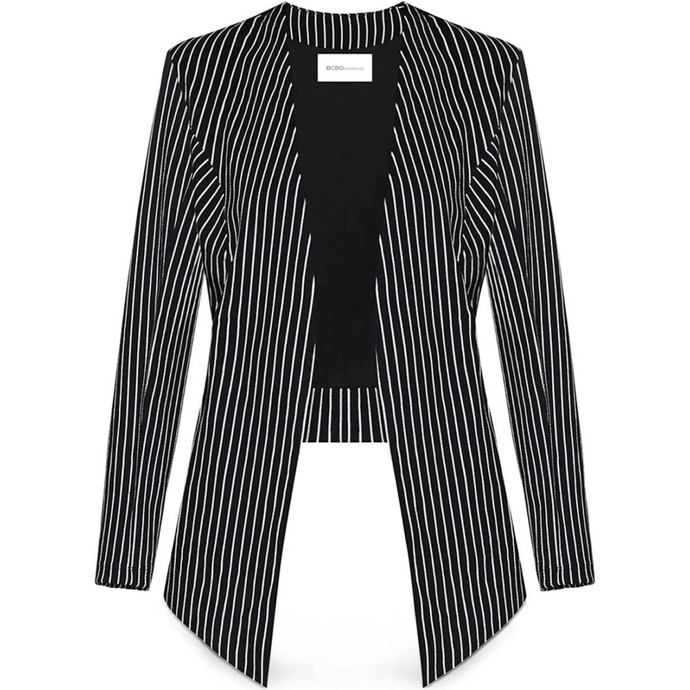 BCBGeneration Tuxedo Pinstripe Blazer Large Tailored Fit